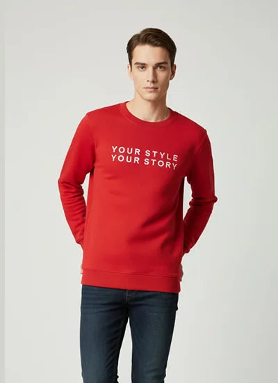 Crimson Red Sweatshirt