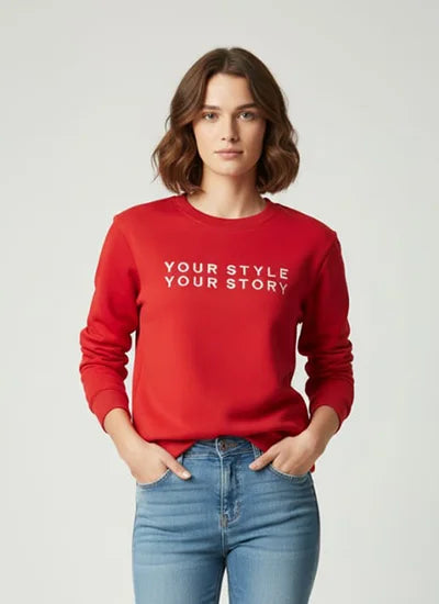 Crimson Red Sweatshirt